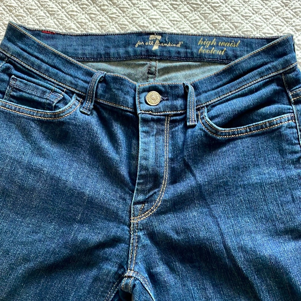 7 For All Mankind high waist bootcut Jean